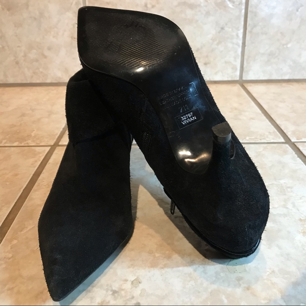 Bronx Vivian Black Heeled Ankle Boots - Picture 6 of 7